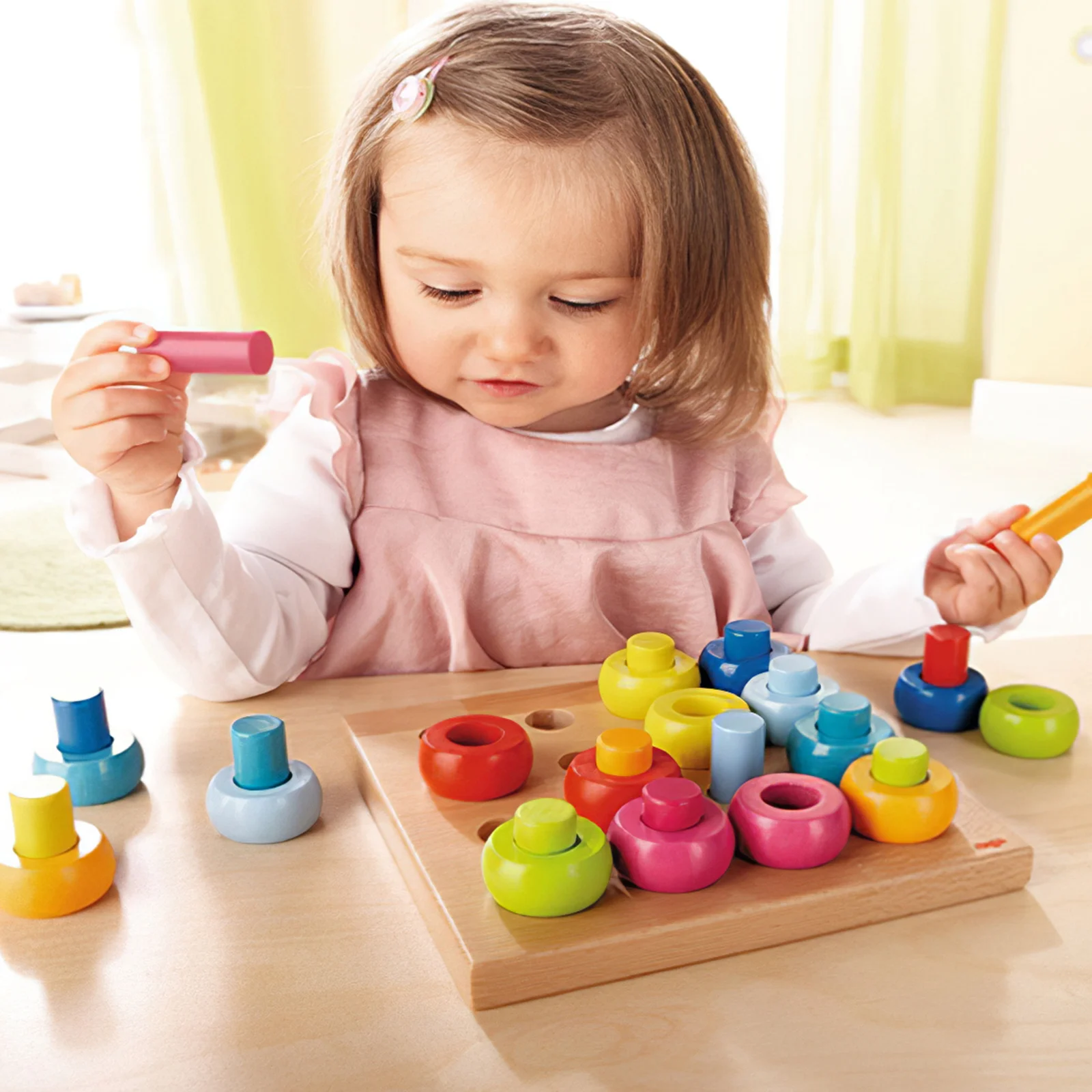 

Wooden Montessori Toy Color Matching Game Learning Board Logical Reasoning Training Children Kids Educational Toys