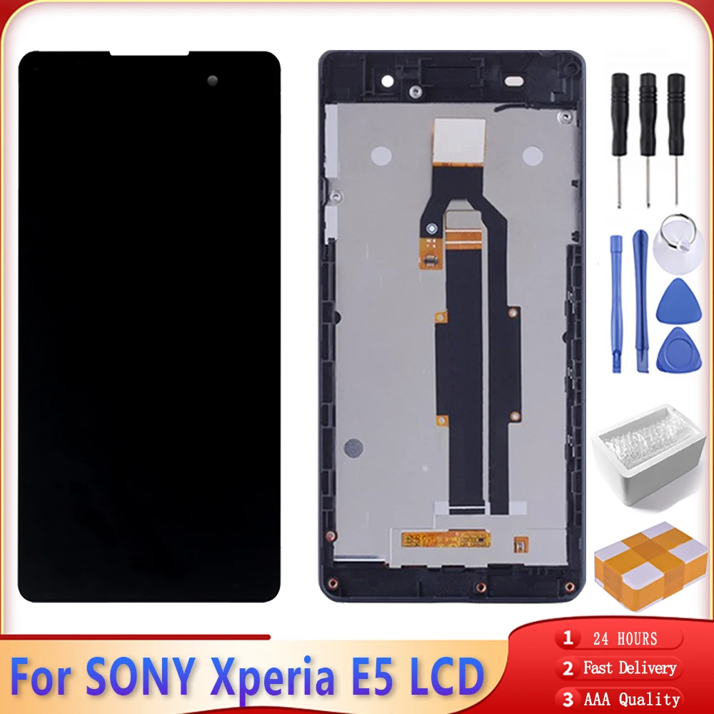 ЖК дисплей 5 0 дюйма для SONY Xperia E5 F3311 F3313 с сенсорным экраном и дигитайзером Замена
