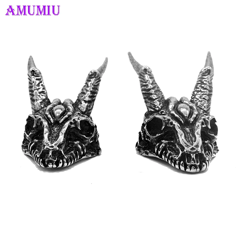 AMUMIU модная винтажная подвеска в виде козы под углом Ретро Череп Дьявол Бог овечья
