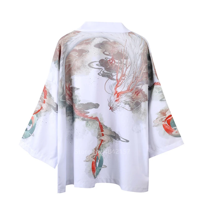 Японский Стиль древневосточной серия укиё э узор в виде дракона халаты