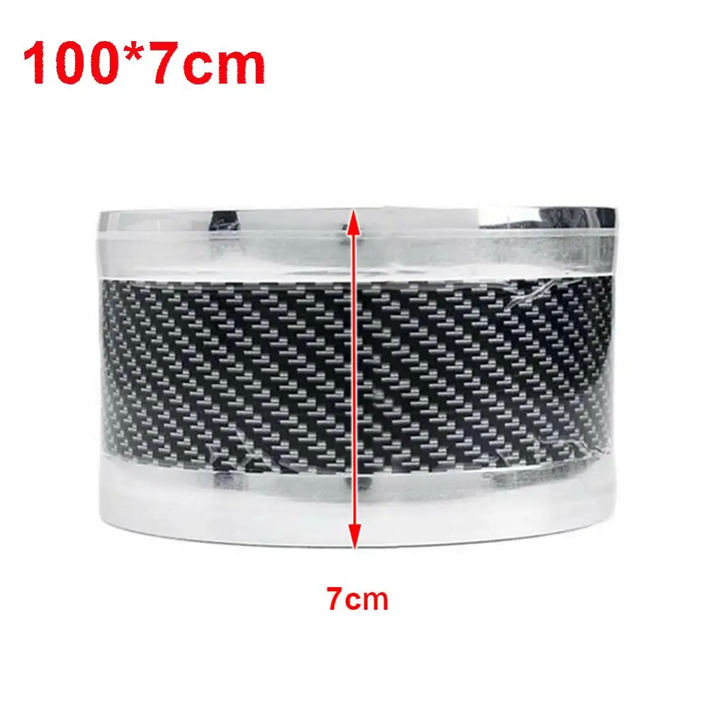 Стайлинг автомобиля Защита порога из углеродного волокна молдинговая полоса