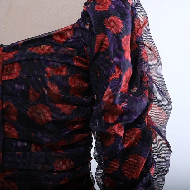 

[EAM] Women Color Slim Chiffon Blouse New Lapel Flare Long Sleeve Loose Fit Shirt Fashion Tide Spring Summer 2021 1DD6432