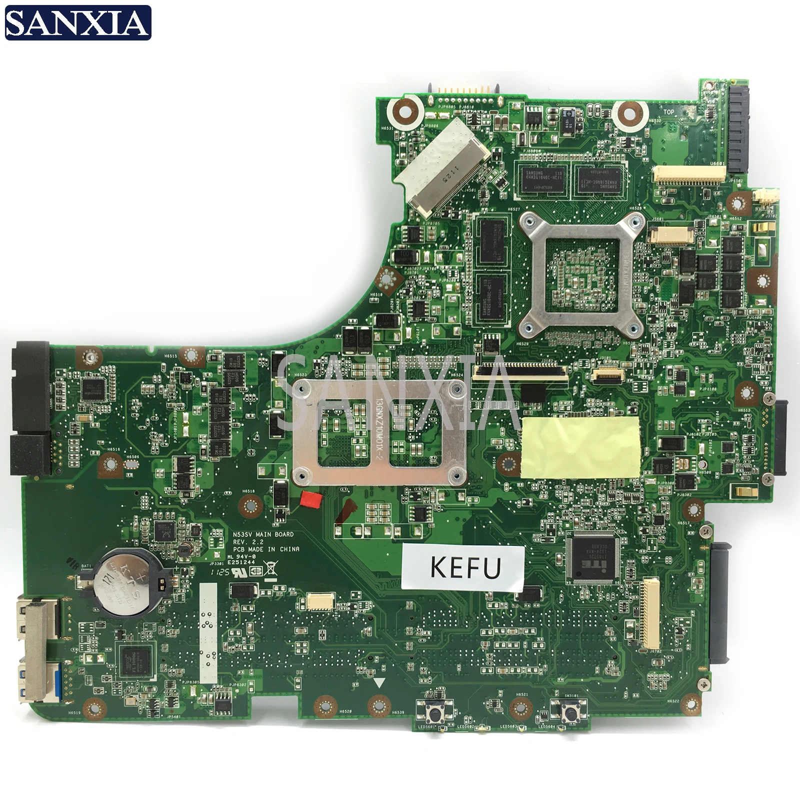KEFU N53SV материнская плата для ноутбука ASUS N53SM N53SN N53S оригинальная материнская плата GT630M-2GB