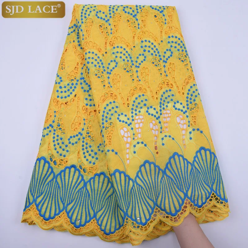 

SJD LACE Latest Swiss Voile Lace 2020 African Lace Fabric Dry Lace Nigerian Lace Fabrics For Party Dress A1851