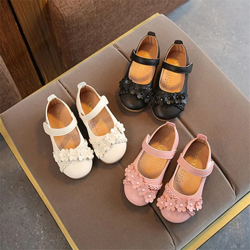 Новинка 2020 года Обувь для девочек принцессы из искусственной кожи на плоской