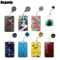 cute credit card cover lanyard bags retractable badge reel student nurse exhibition enfermera name card id cards holders