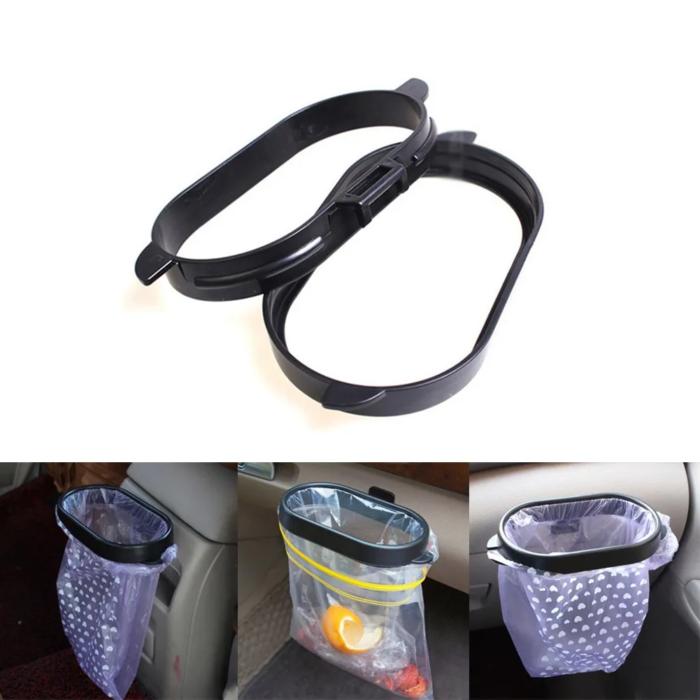 

1x Durable Foldable Car Trash Bin Frame Auto Garbage Bin Auto Rubbish Storage Vehicle-mounted Hanging Frame Storage Bucket