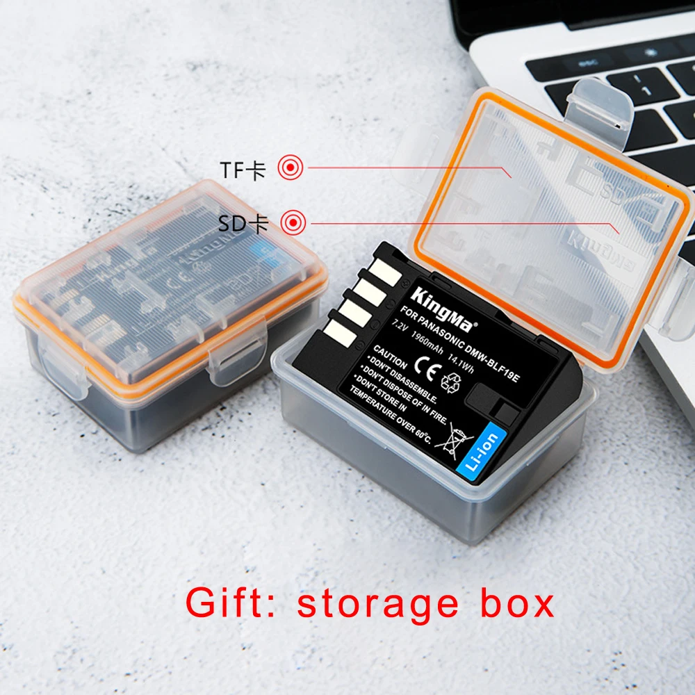 

2PCS 1960mAh 7.2V DMW-BLF19E BLF19 Rechargeable Digital DSLR Camera Battery for Panasonic Lumix DMC-GH3 DMC-GH4 GH5