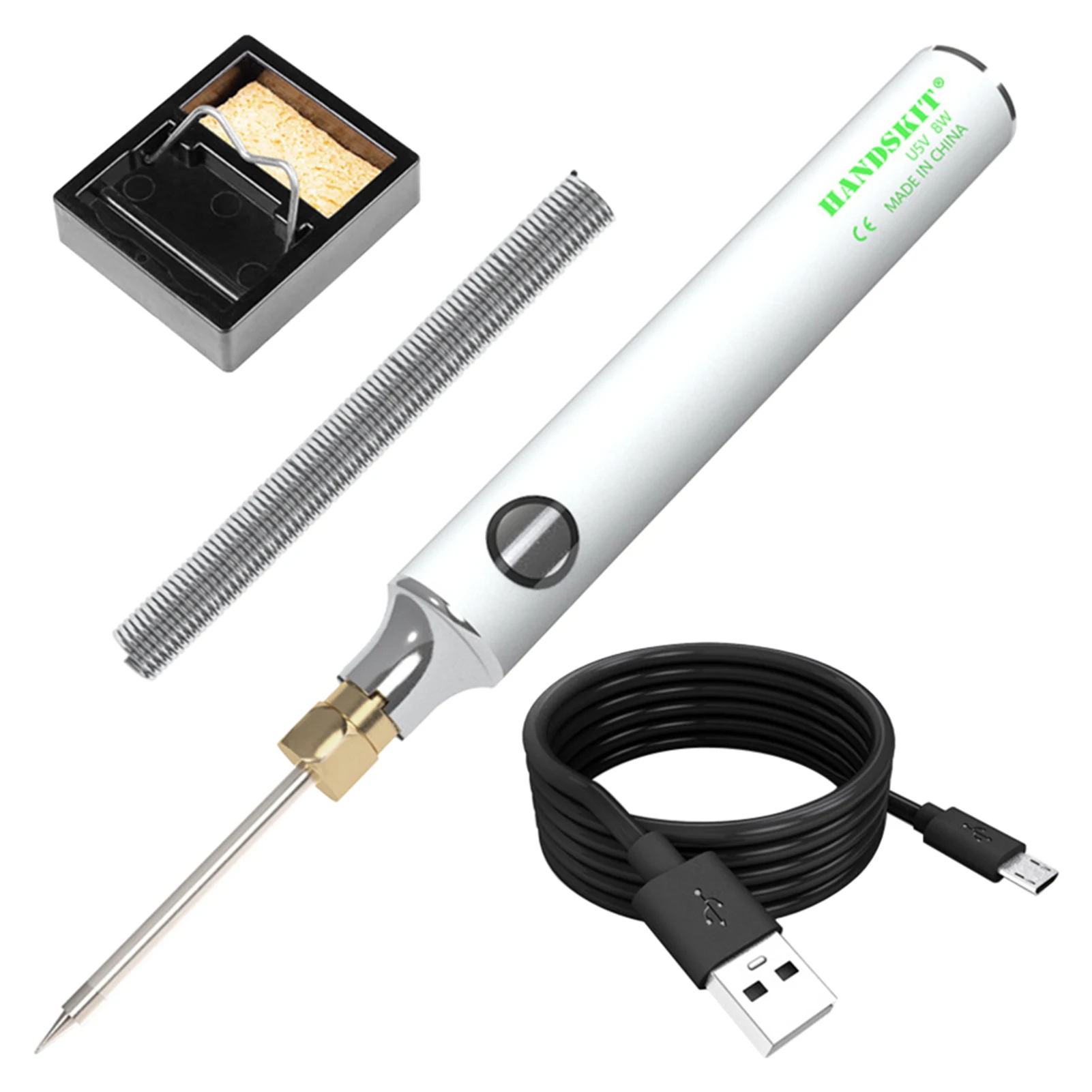 

Mini Portable With Stand USB Powered 5V 8W Welding Tools Soldering Iron Set Pen Electric Engraving Easy Apply DIY Handheld