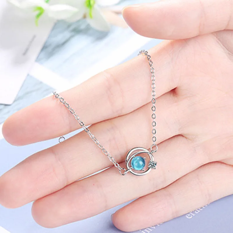 Женские браслеты с кристаллами MEETSOFT модные из серебра 925 пробы цирконием и