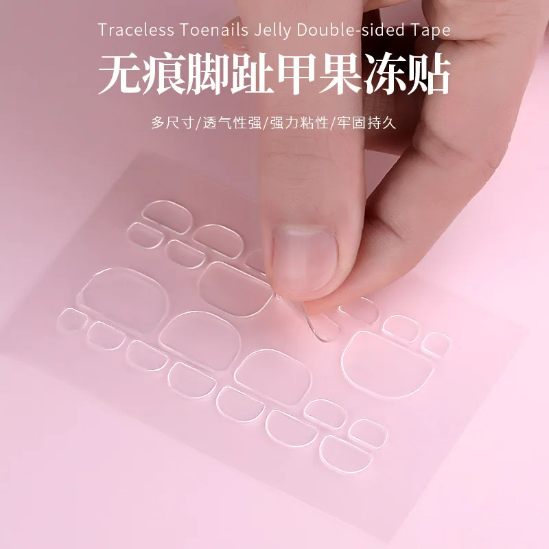 10 листов двухсторонний клейкий клей для ногтей прозрачная наклейка лента