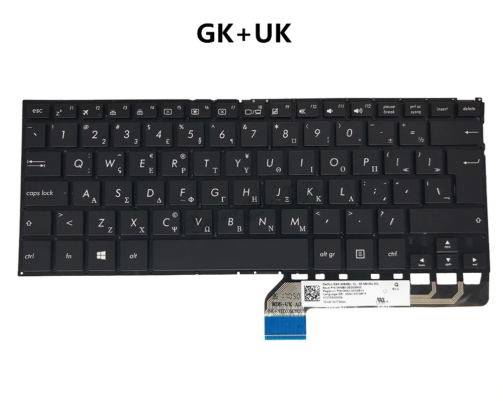 Клавиатура для ноутбука/ноутбука Asus Zenbook Flip UX360 UX360U UX360UA US RU TH HE BE CF CS GK TR NE WB