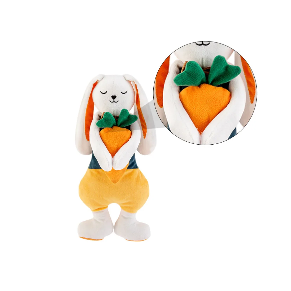 

1pc Creative Pacify Baby Rabbit Shaped Toy Stuffed Animal Sleeping Doll Toy