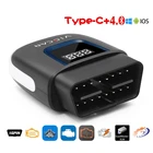 Viecar VP003 Type C ELM 327 V2.2 PIC18F25K80 для AndroidIOS OBD OBD2 ELM327 Bluetooth 4,0 USB-сканер автомобильный диагностический автоинструмент