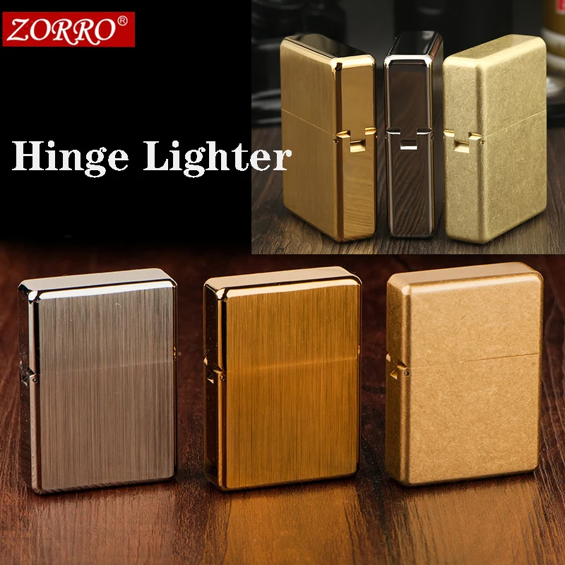 

zorro Pure copper TRENCH armor kerosene lighter waterproof sealed oil thick heavy cigarette lighter collection 146g
