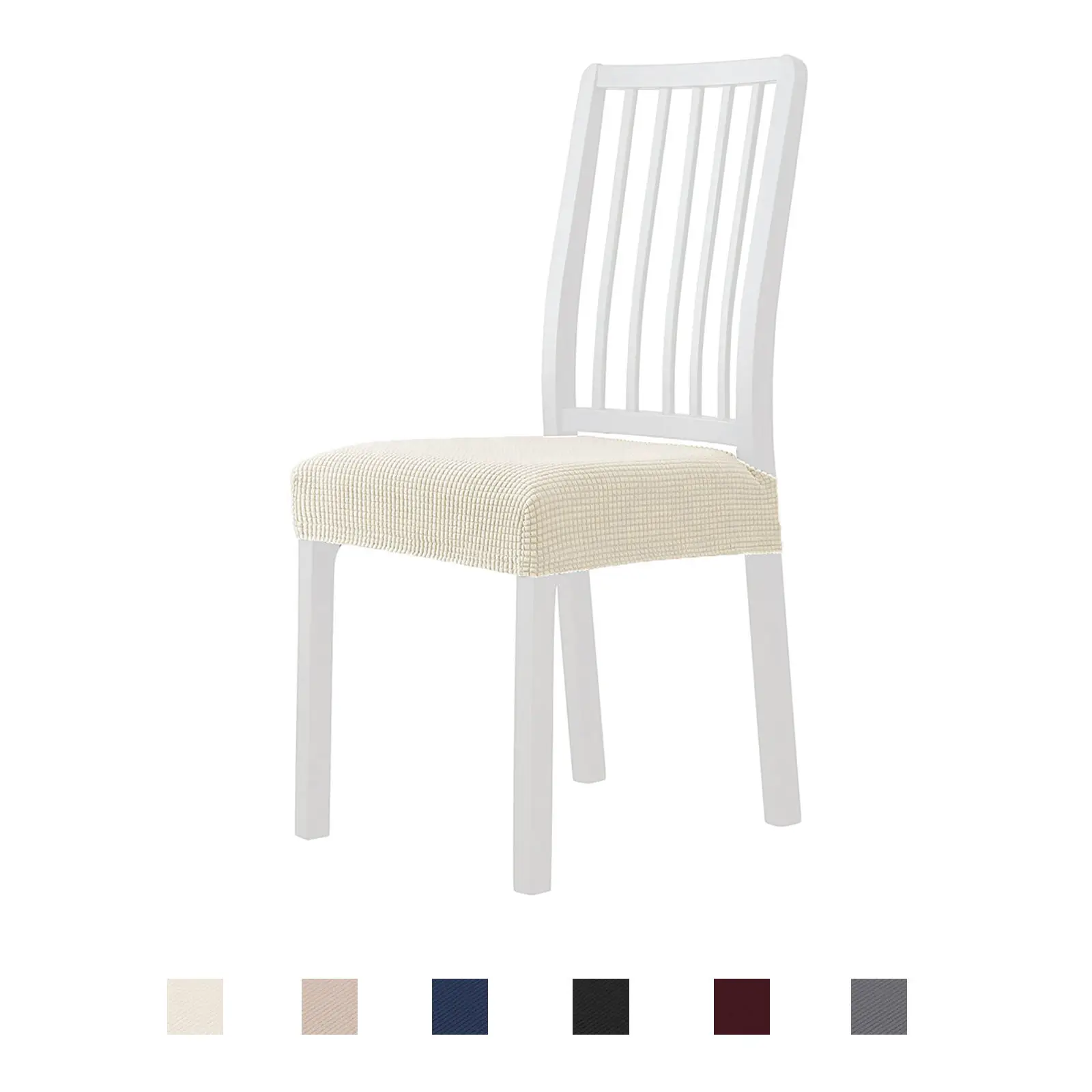 

Dining Chair Cover Elastic Chair Slipcovers Removable Washable Decorative Seat