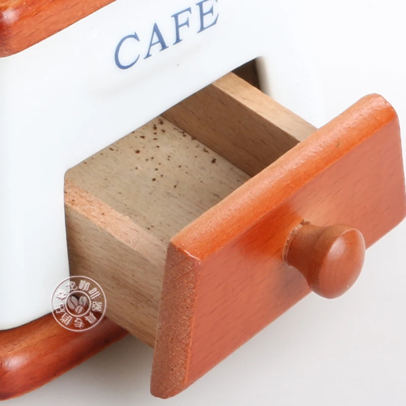 Offerte Macinacaffè Manuale Portatile Vintage Miscelatore A Manovella Spezie Macinacaffè In Legno Di Ceramica Utensili Da Cucina Expreso Dg50ftp