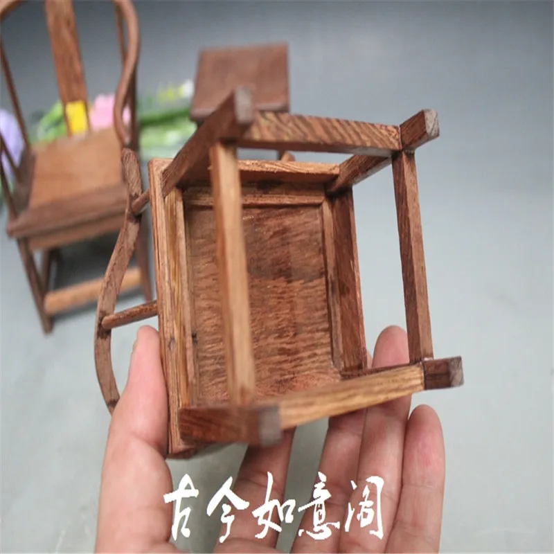 Китайский резное палисандровое дерево модель мебели миниатюрный деревянная