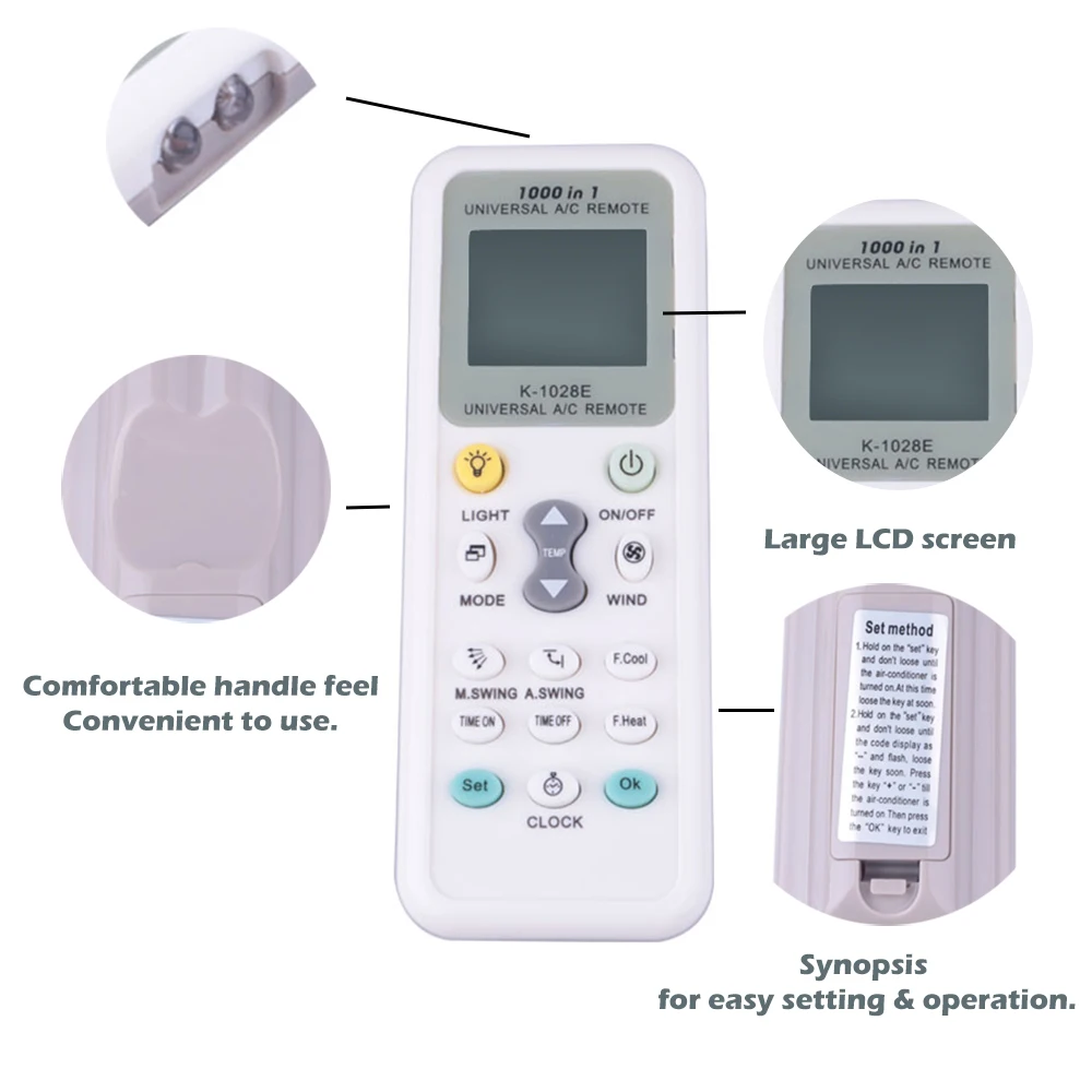 Универсальный кондиционер пульт дистанционного управления Управление K 1028E
