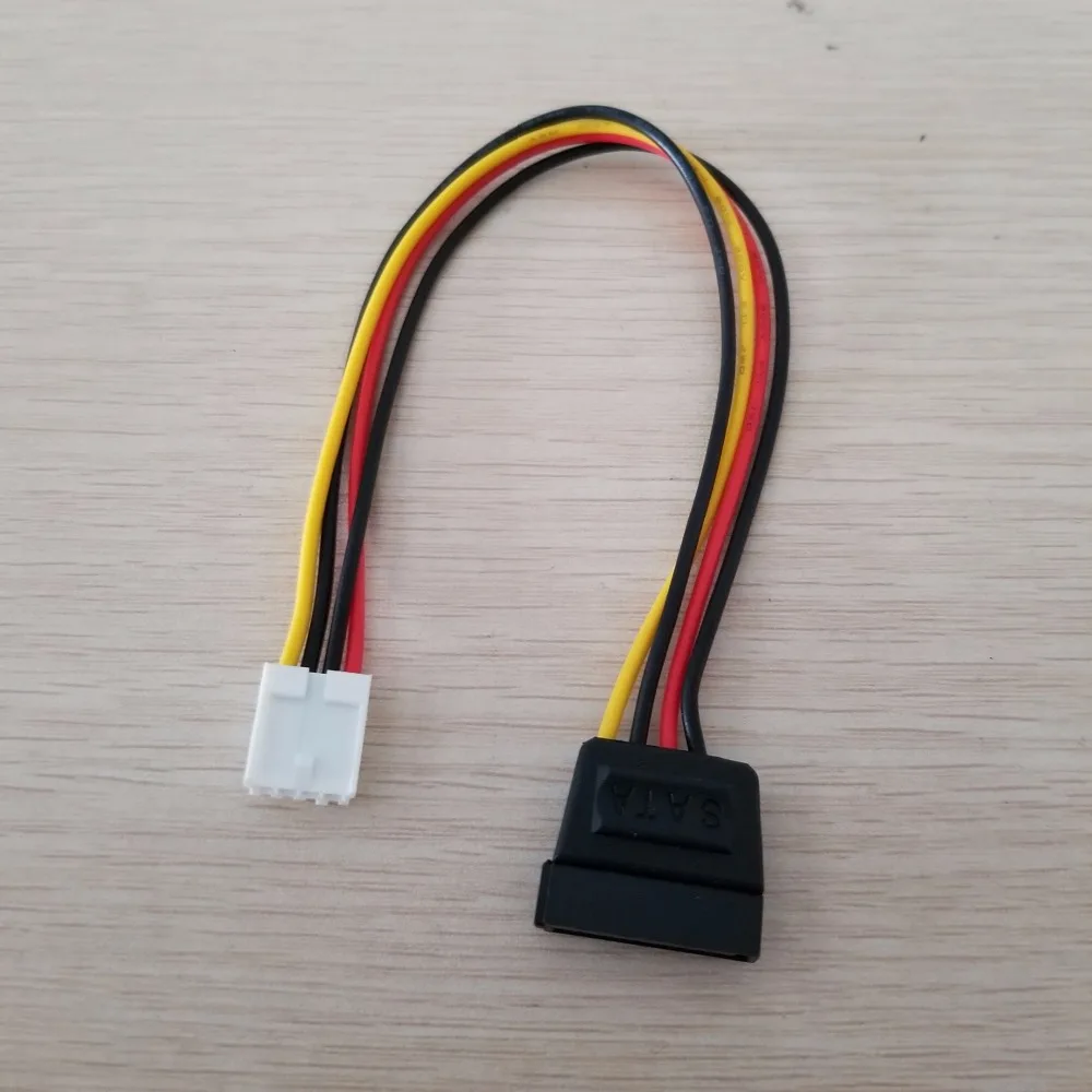 10 шт./лот 4Pin FDD флоппи мама к 15Pin SATA адаптер преобразователь питания кабель Шнур 18AWG