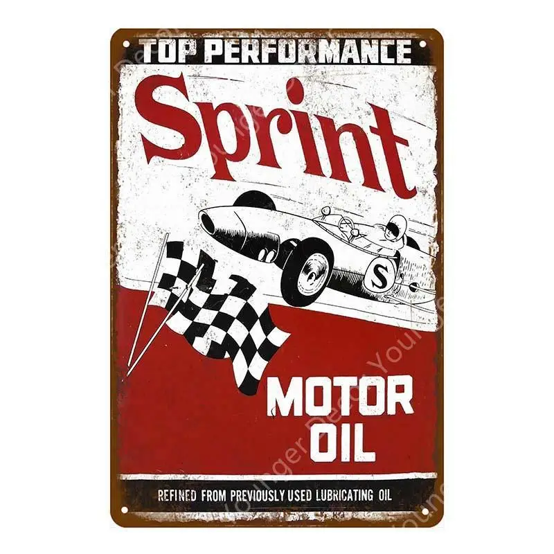 Винтажная Ретро пластина для моторного масла металлические жестяные знаки дома
