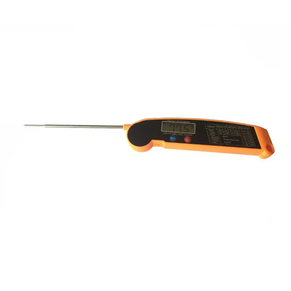 

Ultra-Thin Folding Probe Barbecue Thermometer Digital Food Thermometer Meat Cake Candy Fry Grill Dinning