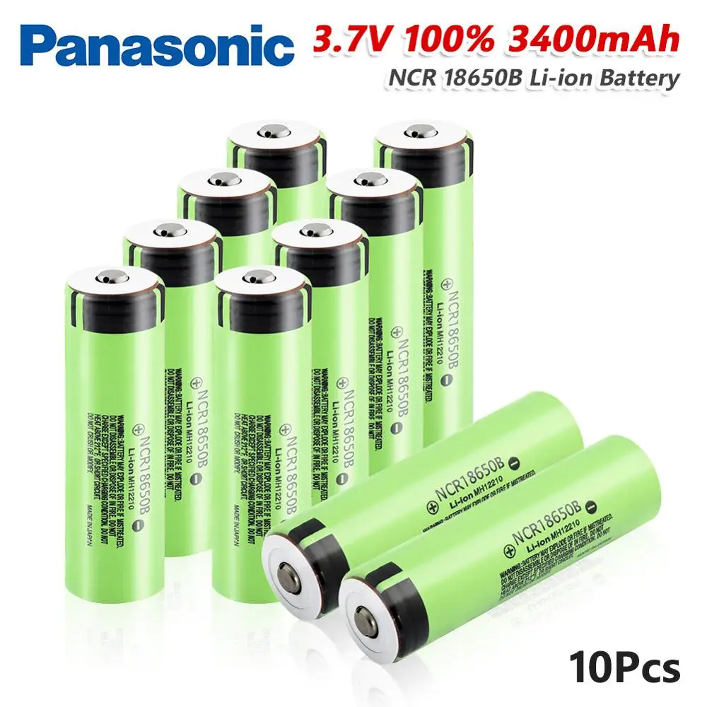 Panasonic High Drain 20A NCR 18650B батарея 3400 мАч электронные аккумуляторные батареи мощный