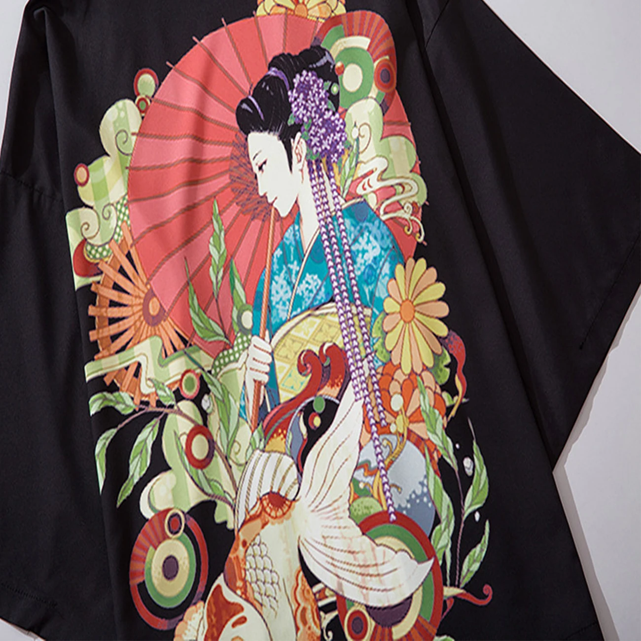 Летнее японское кимоно в стиле хип-хоп для мужчин уличная одежда Харадзюку с