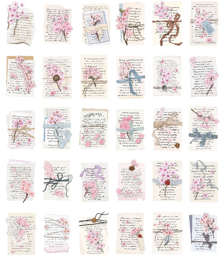 

Flower writing paper postcard(1pack=30pieces)