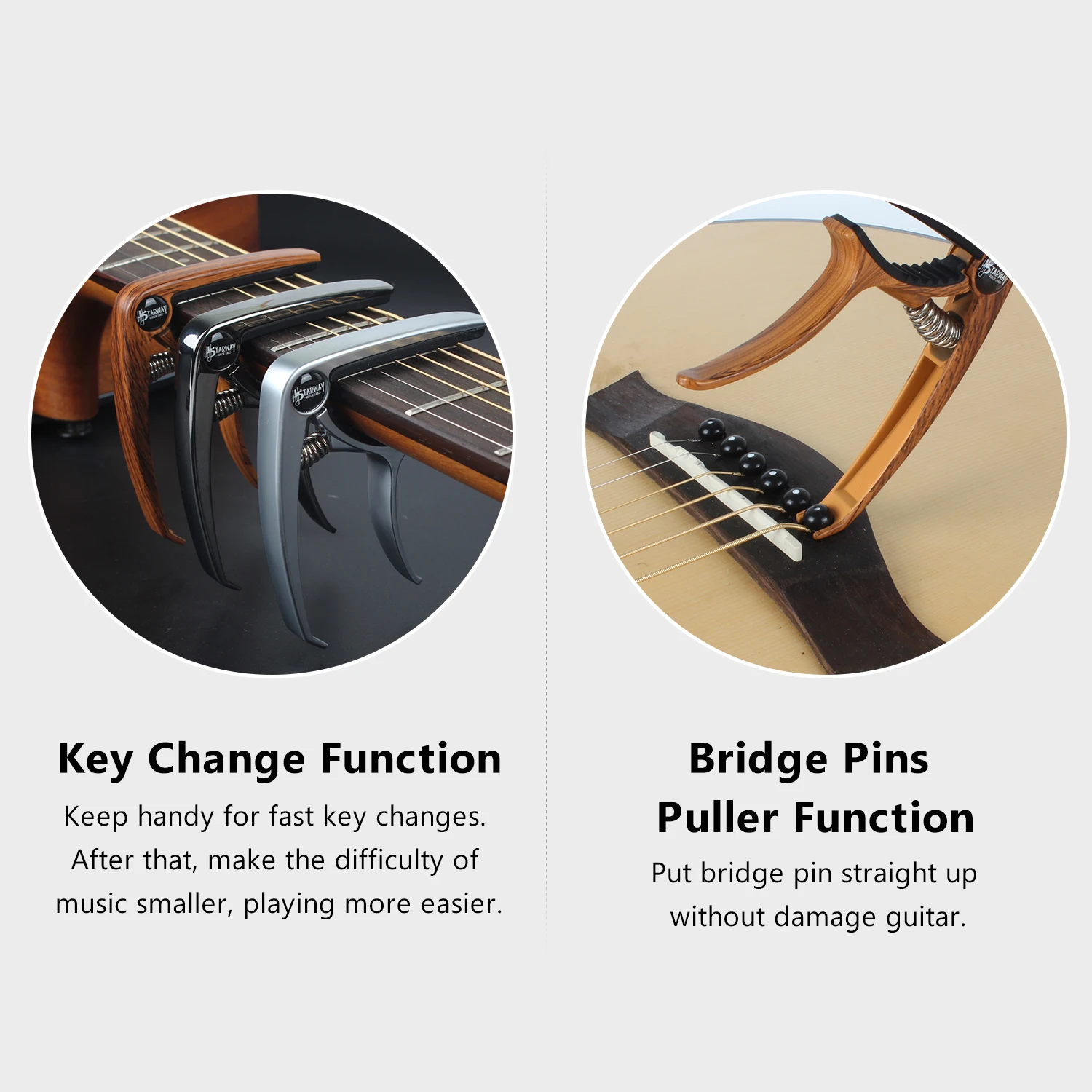 Зажим каподастр для гитары быстросменный зажим из алюминиевого сплава с