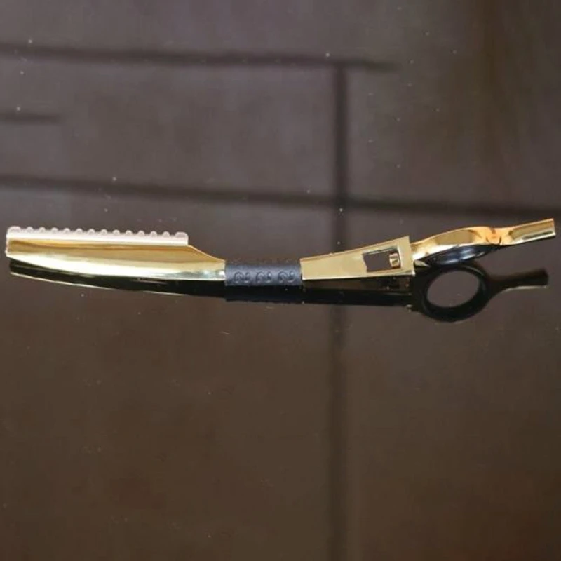 Golden Color Professional Hair Thine Razor Cut My Blade Sword Scraping | Бытовая техника