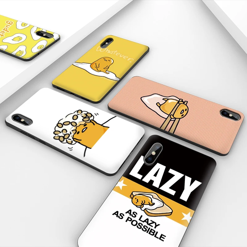 Чехол для телефона iphone 11 Pro Max XR XS MAX X Lazy egg Apple 8 7 6 5S s Plus Силиконовый ТПУ