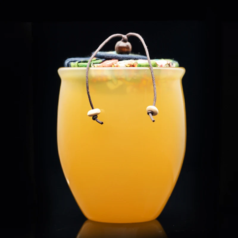 Нефритовая фарфоровая чайная подставка керамическая емкость для хранения