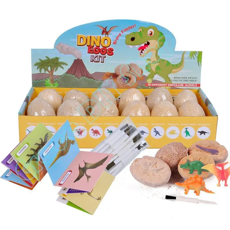 

Игрушка-яйцо динозавр Eggs12 Dino, игрушка STEM, обучение, детская активность, приключения к выкачиванию 12 таинственности, подарок вечерние вечери...