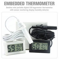 mini lcd digital display hygrometer thermometer with sensor monitoring convenient portable humidity detector beekeeping beehive