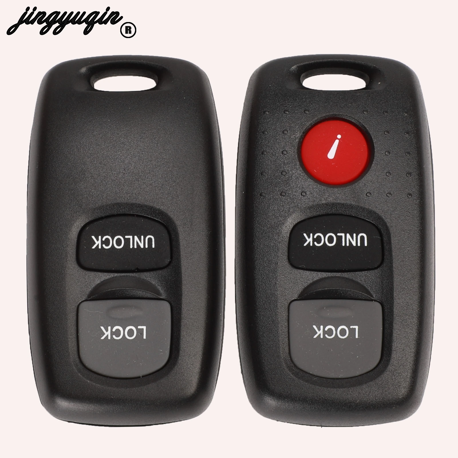 Jingyuqin 2/3 кнопки дистанционный ключ оболочка чехол Чехол для Mazda 2 3 6 323 626 держатель
