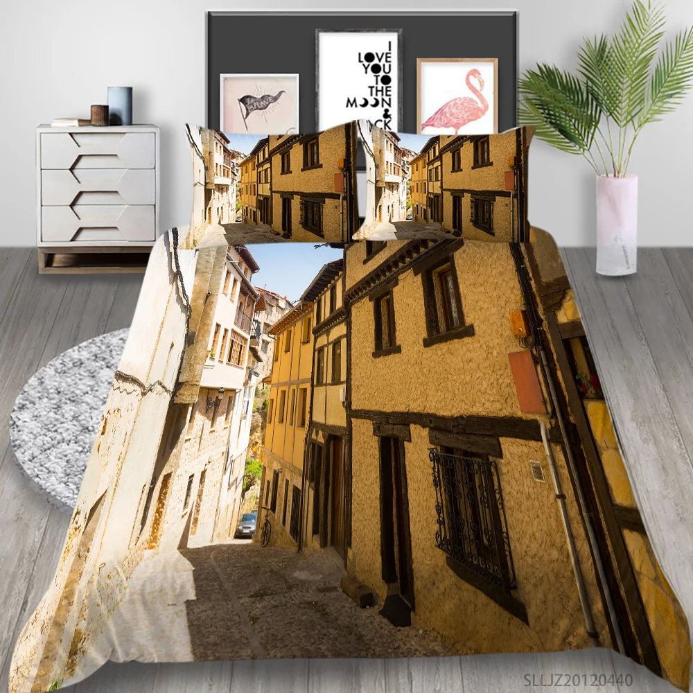 

Hot Sale 3D Bedding Set King Size Duvet Cover Set Modern Home Bed Set Pillowcase 2/3 Pcs Highend Bedclothes
