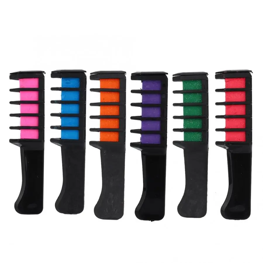 6 цветов Одноразовая расческа для окрашивания волос парикмахерский инструмент