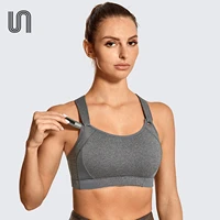 womens seamless high impact quick drying full coverage padded wirefree racerback workout sports bra