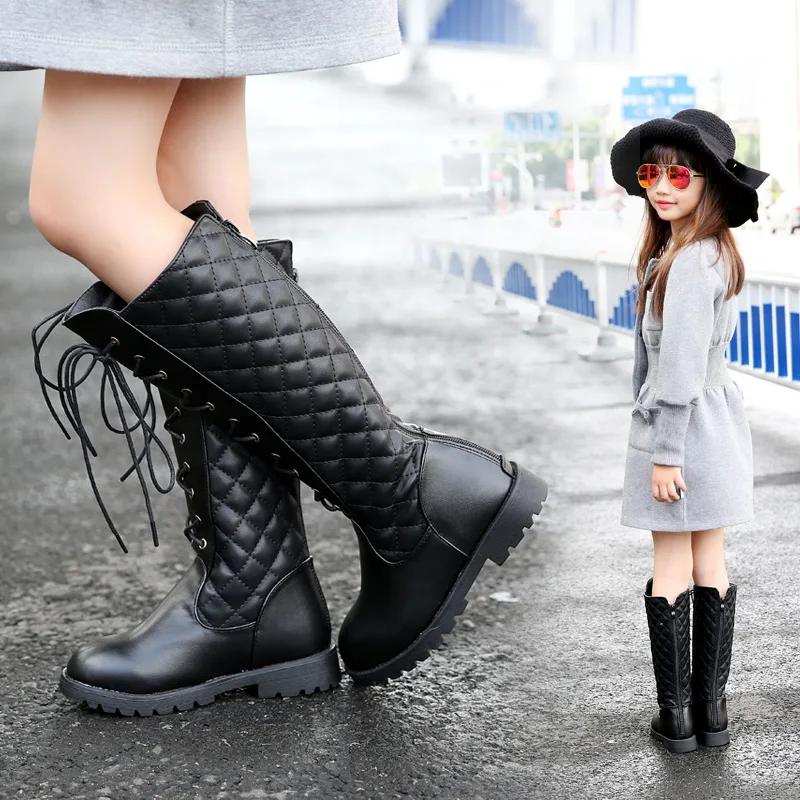 Детские сапоги новинка осень зима 2019 бархатные для девочек детские высокие