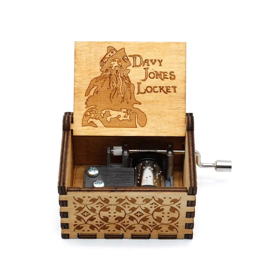 Оптовая продажа Музыкальная шкатулка с изображением пиратской тематики DAVY JONES