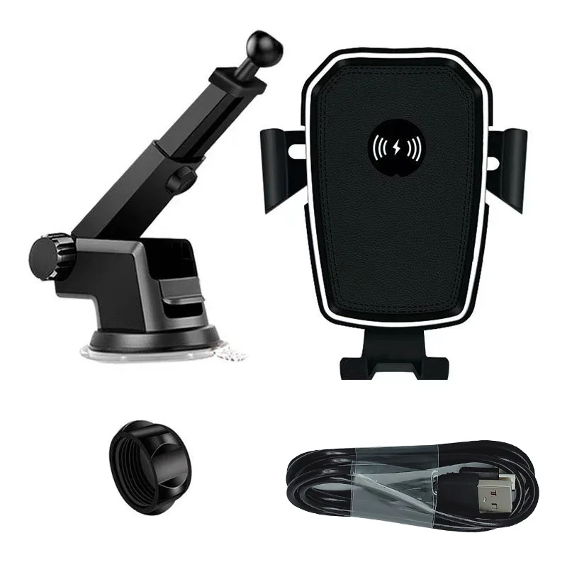 

10W Qi Car Phone Holder Wireless Car Charger Automatic Alignment Car Mount CD Air Vent suction cup Mount Car Charger Universal
