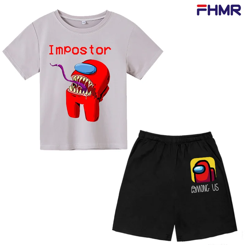 

New short sleeve set cotton boys and Girls Summer Set children's set 4-14 years old comfortable fashion T-shirt