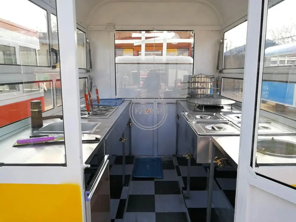 KN-HP Портативный передвижной автобус для фаст-фуда вафельная кофейная тележка