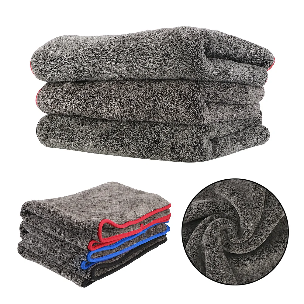 

Strong Water Absorption Cloth Microfiber Towel 1200GSM Car Cleaning Towels Detailing Drying 40*40 40*60cm
