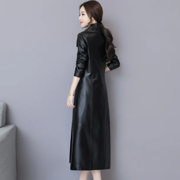 Кожаная куртка осень 2020 женская новая PU кожаная пальто из мягкой кожи тонкая