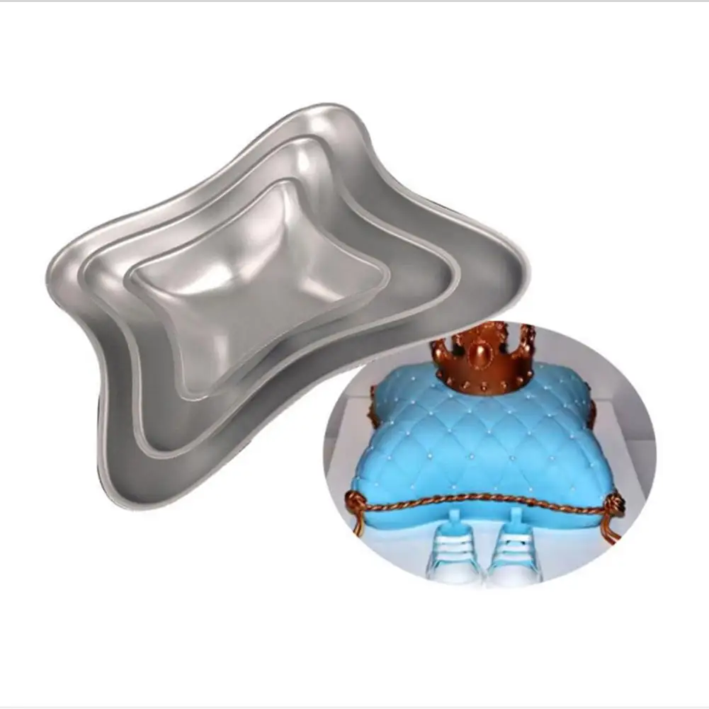 3 шт./компл. Подушка DIY форма алюминиевые стойкие многоразовые формы для торта