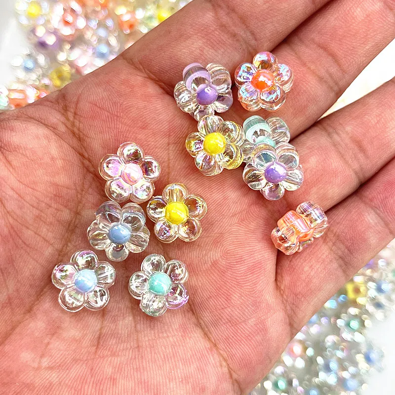 Новинка 30 шт. 12 мм цветные акриловые подсолнухи бусины россыпью разделительные