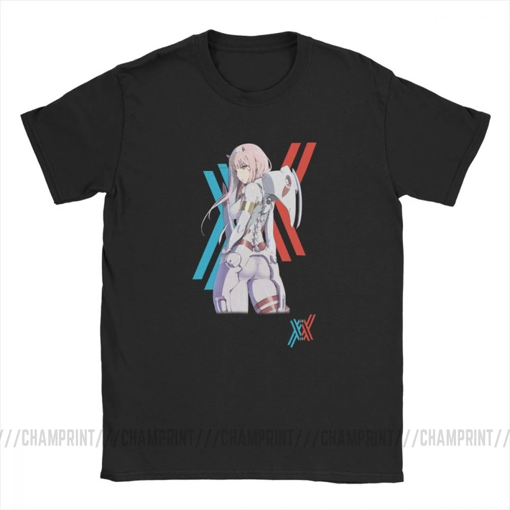 Darling In The Franxx Zero Two Pilot костюм футболка для мужской с круглым воротником футболки