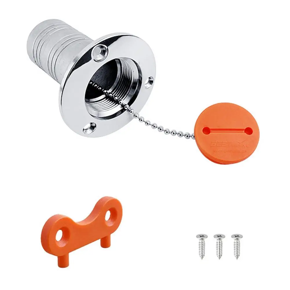 

Boat Gas Cap Fuel Tank Cover Fuel Cap Replacement Marine Grade 316 Stainless Steel Deck Filler With Nylon Socket Fuel Gas Cap